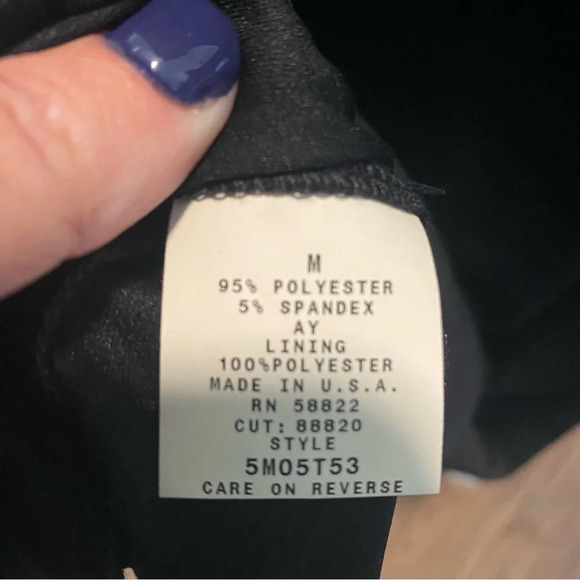 Studio M Women's Black Halter Dress Asymmetrical Hem Size Medium Lined - Picture 9 of 16